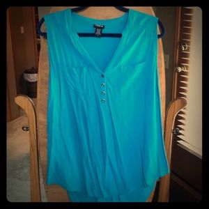 Torrid longline sleeveless blouse - Teal